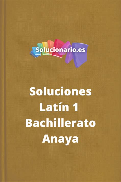 latin 1 bachillerato anaya pdf