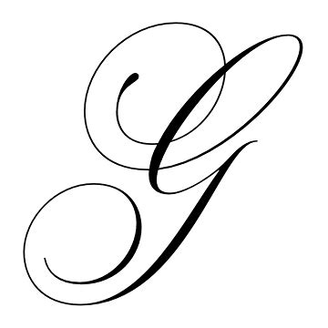 Latin Capital Letter Script G Utf 8 Icons Capital G In Script - Capital G In Script