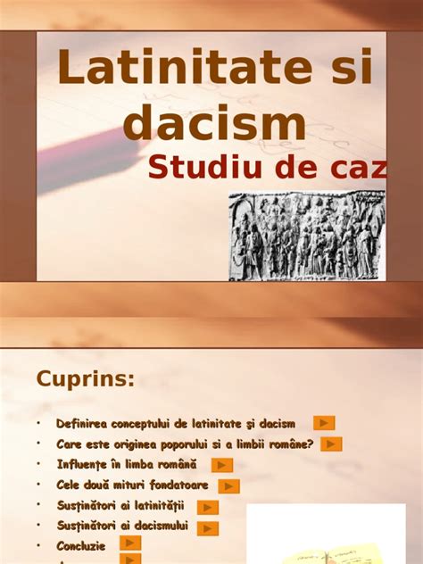 latinitate si dacism eseu scribd