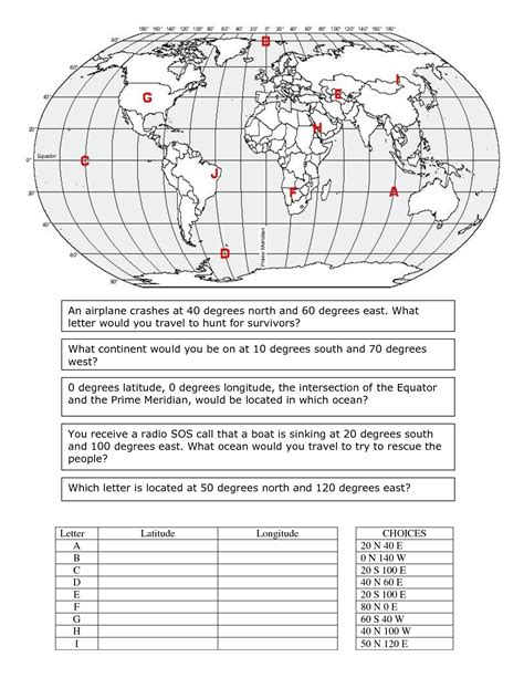 Latitude And Longitude Worksheets World Time Zones Worksheet Answer Key - World Time Zones Worksheet Answer Key