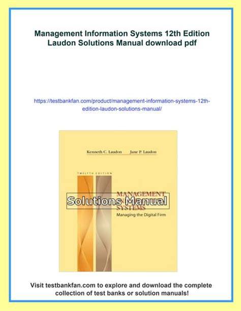 laudon and laudon 12th edition test bank