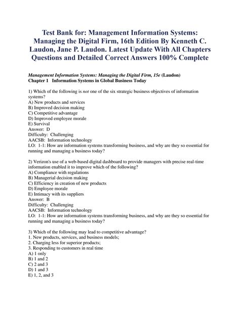 Read Online Laudon Management Information Systems Review Questions Answers 