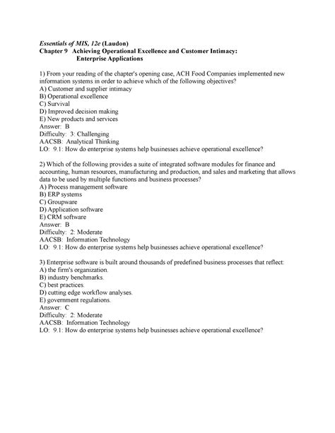 Read Laudon Mis 12E Solutions Doc 