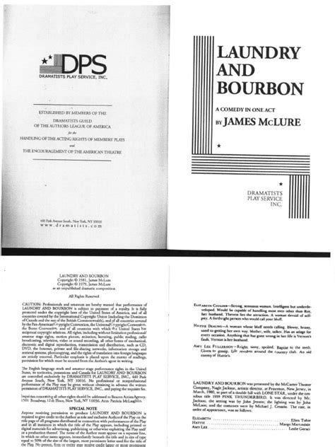 Read Online Laundry And Bourbon Script 