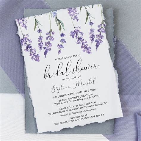 Lavender Bridal Shower Word Art