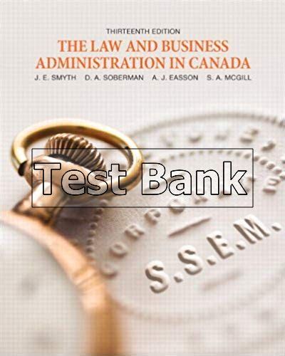 Read Law And Business Administration In Canada 13Th Ed Torrent Book 