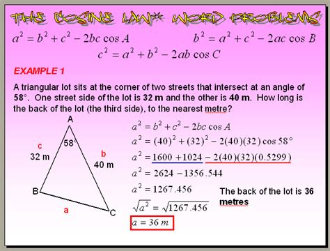 Download Law Of Cosine Word Problems With Solutions 