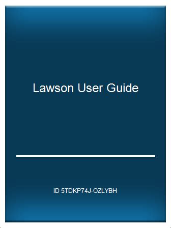 Full Download Lawson User Guide 