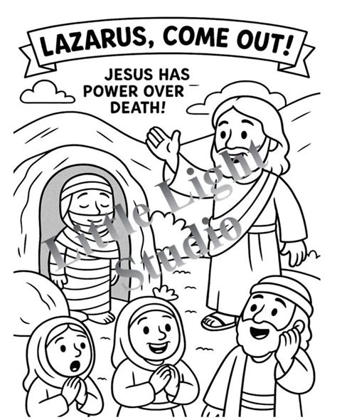 Lazarus Coloring Page