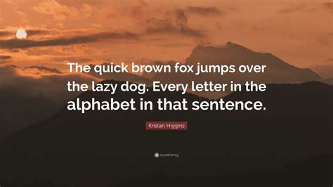 Lazy Brown Fox