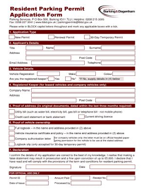 Lbbd Parking Permit