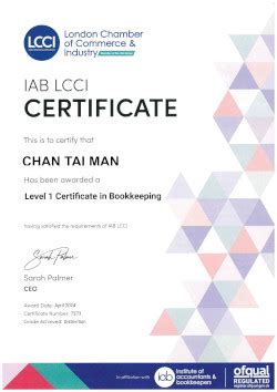 lcci level 1 self study