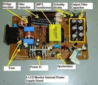 lcd monitor power supply circuit diagram