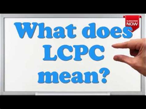 Lcpc Full Form