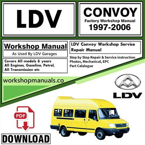 Download Ldv Convoy Workshop Manual For Sale 
