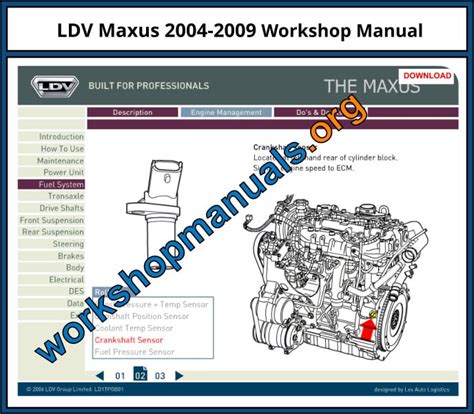 Full Download Ldv Maxus Workshop Manual 