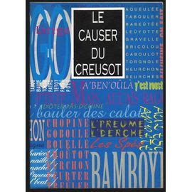 Le Causer Du Creusot Extrait Du Mini Glossaire De