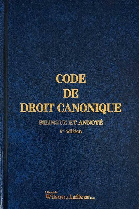 le code de droit canonique commentaire succinct e