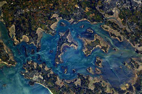 le golfe du morbihan vu du ciel calendrier mural