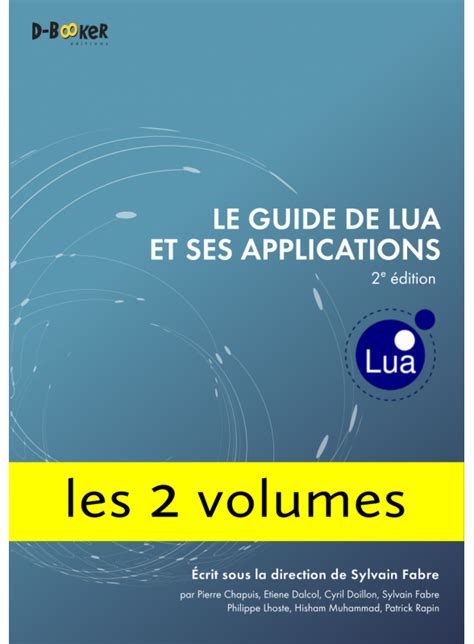 Le Guide De Lua Et Ses Applications Manuel D Appr