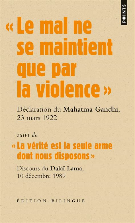 le mal ne se maintient que par la violence discou