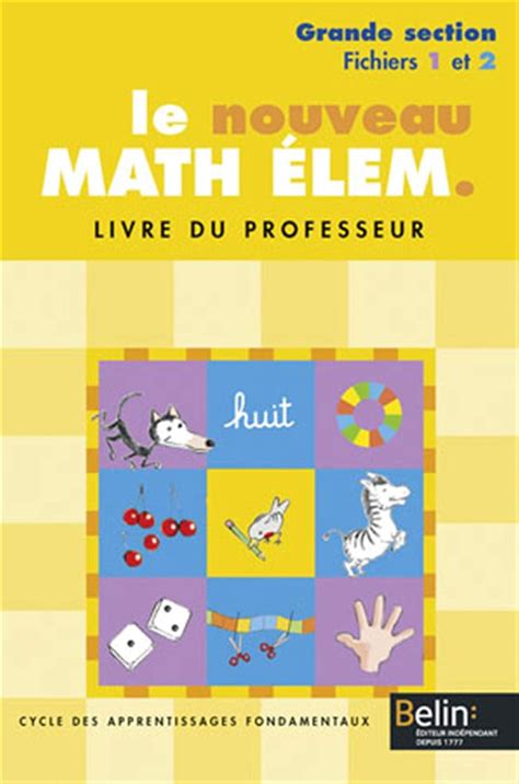 le nouveau math elem gs cycle des apprentissages