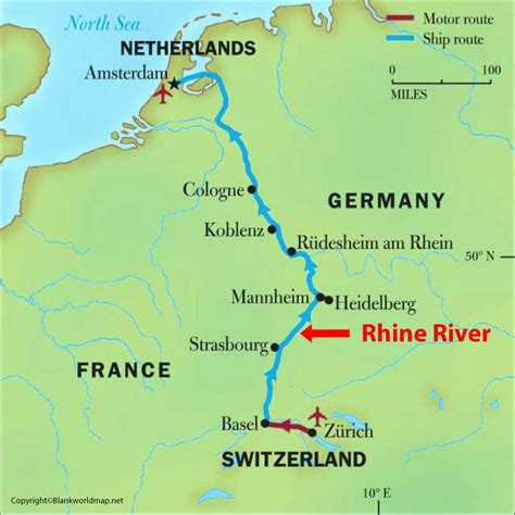 Le Rhin Carte