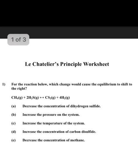 Read Online Le Chateliers Principle Answer Key 
