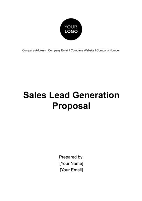 lead generation proposal template for it companies