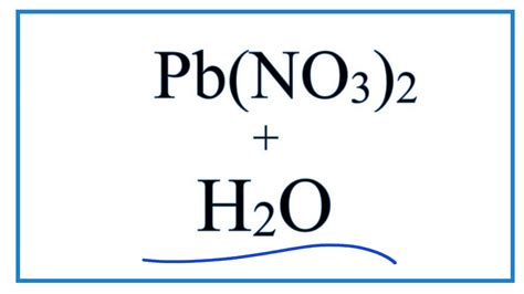 Lead Ii Nitrate Formula