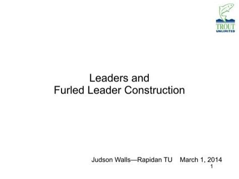 Download Leaders And Furled Leader Construction The Rapidan Tu 