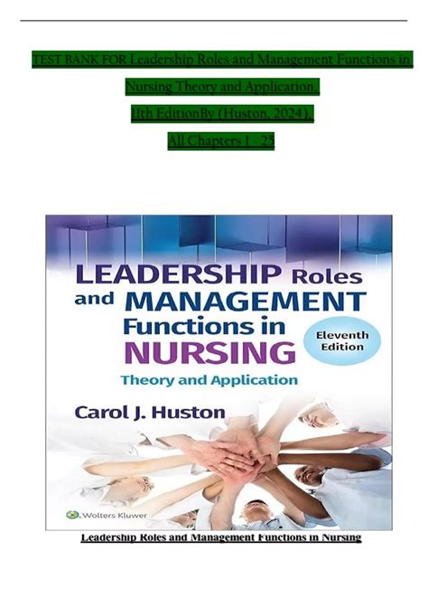 Full Download Leadership Roles And Management Functions In Nursing Theory Application 