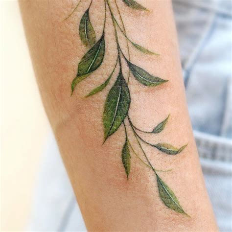 leaf tattoo