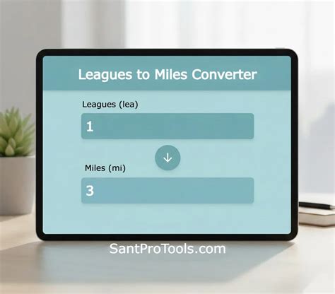 Leagues To Miles