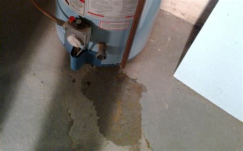leaking water heater from bottom