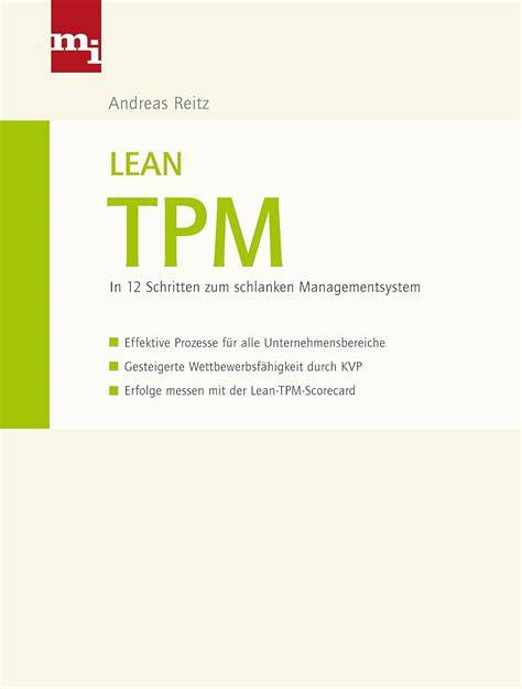 lean tpm in 12 schritten zum schlanken management