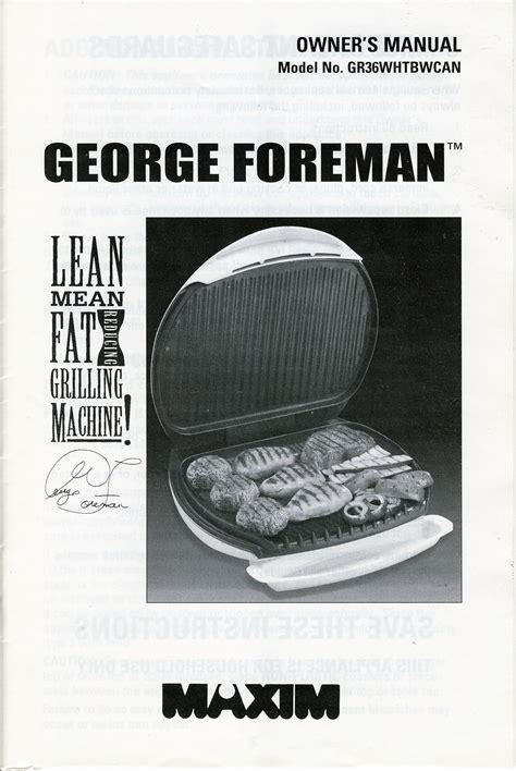 Read Lean Mean Grilling Machine Manual 