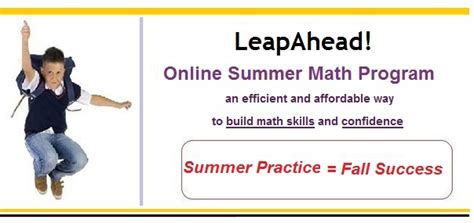 Leapahead An Online Summer Math Workbook Noetic Learning Leap Ahead Math - Leap Ahead Math