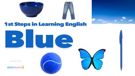 Learn 6 Blue Objects In English With Pictures Blue Color Objects For Kids - Blue Color Objects For Kids