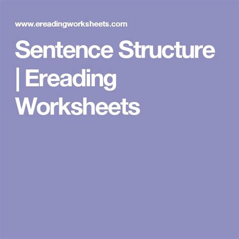 Learn About English Sentence Structure Ereading Worksheets 6th Grade Sentence Structure - 6th Grade Sentence Structure