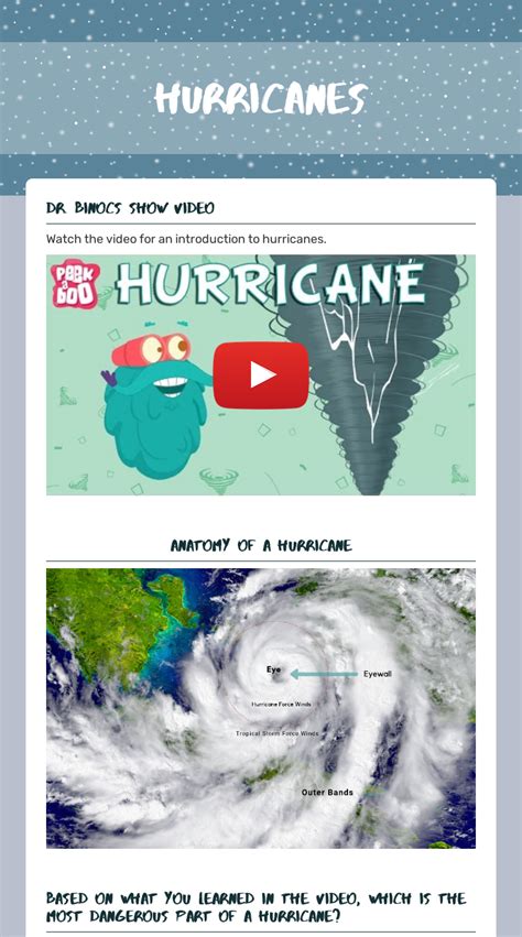 Learn About Hurricanes Interactive Worksheet Education Com Hurricane Worksheet 5th Grade - Hurricane Worksheet 5th Grade