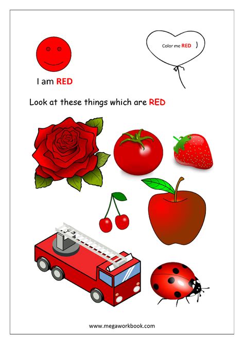 Learn About The Color Red Preschool Amp Kindergarten Learn The Color Red - Learn The Color Red