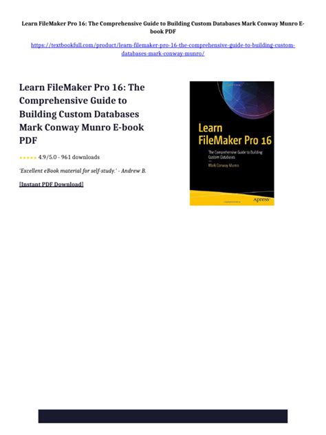 Learn Filemaker Pro 16 The Comprehensive Guide To Building Custom Databases