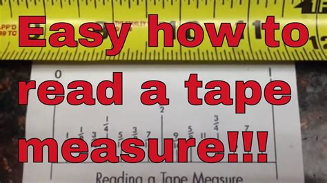 Learn How To Read A Tape Measure Fraction Tape Fractions - Tape Fractions
