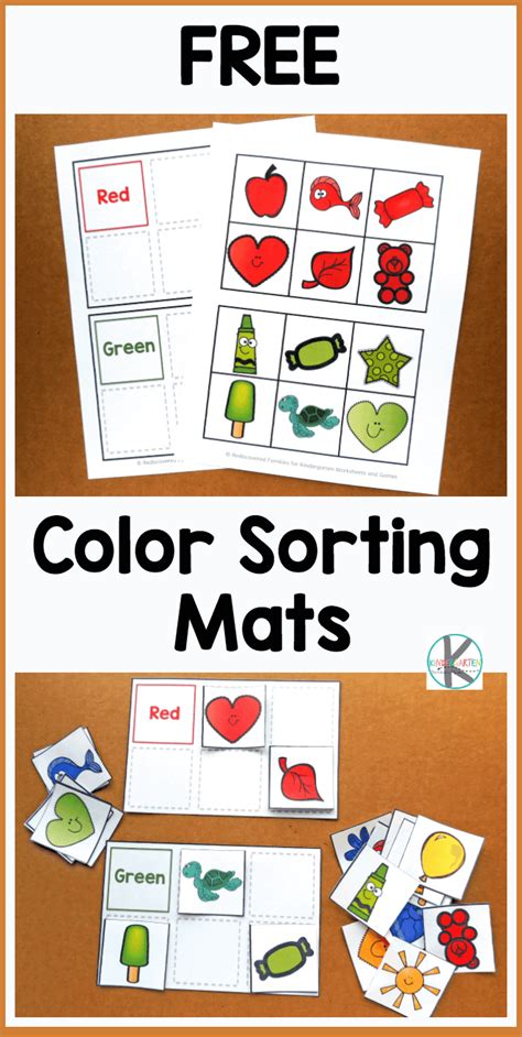 Learn Kindergarten Colors With Color Sorting Mats Worksheets Kindergarten Color Sorting Worksheet - Kindergarten Color Sorting Worksheet