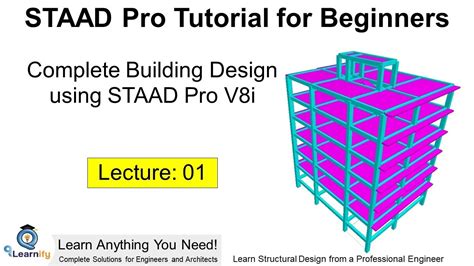 learn staad pro v8i
