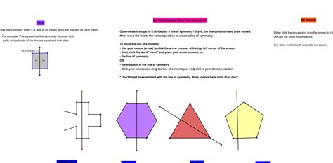 Learn Symmetry Geogebra Math Resources Find And Draw Lines Of Symmetry - Find And Draw Lines Of Symmetry