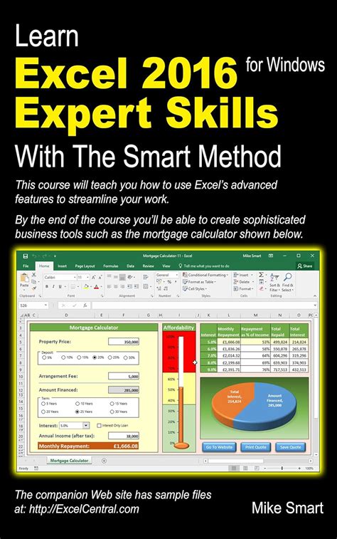 Download Learn Excel 2016 Expert Skills With The Smart Method Courseware Tutorial Teaching Advanced Techniques 