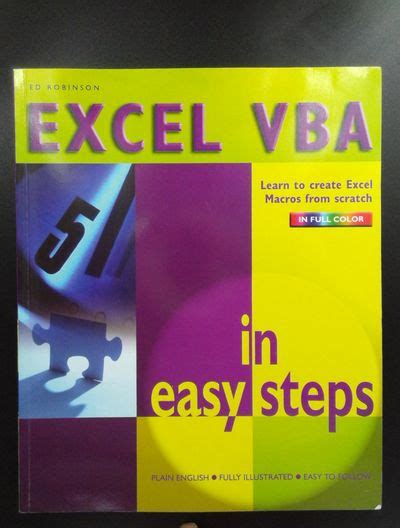 Read Learn To Program In Excel Vba In Easy Steps Colour In Easy Steps Series 