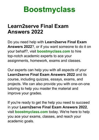 Read Online Learn2Serve Test Answers Pdf 